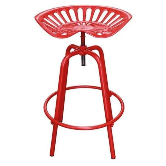 Tractor Seat Swivel Stool KD, Red
