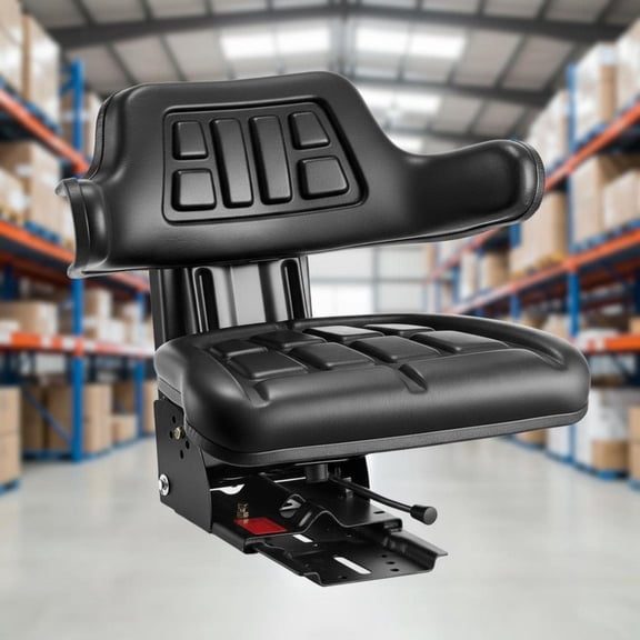 Tractor Seat, with Micro Switch, Adjustable Suspension, Tilt Backrest, Compatible with John Deere, Ford, Massey Ferguson, New Holland