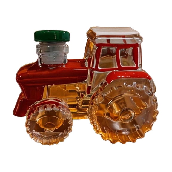 Tractor Shape Whiskey Bottle High Borosilicate Glass Wine Decanter Unique Design for Home Bar Decor Perfect Gift for Whiskey Lovers and Collectors