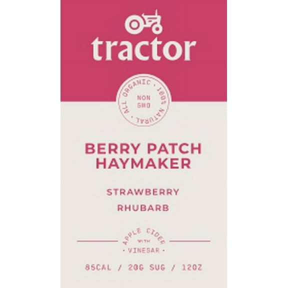 Tractor Soda Co. Organic Berry Patch Concentrate, 32 Ounce, 12 Per Case