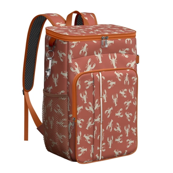Tractor Themed Cooler Backpack - 20L Insulated Lunch Bag with PEVA Lining, Durable & Easy to Clean for Camping, Work, School