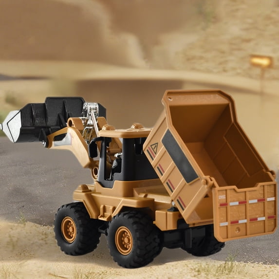 Tractor Toys,Engineering Vehicle Toy,Excavator Bulldozer Dump Truck Model,Construction Toy Car for Boys Kids 2-4 Year Old,Yellow