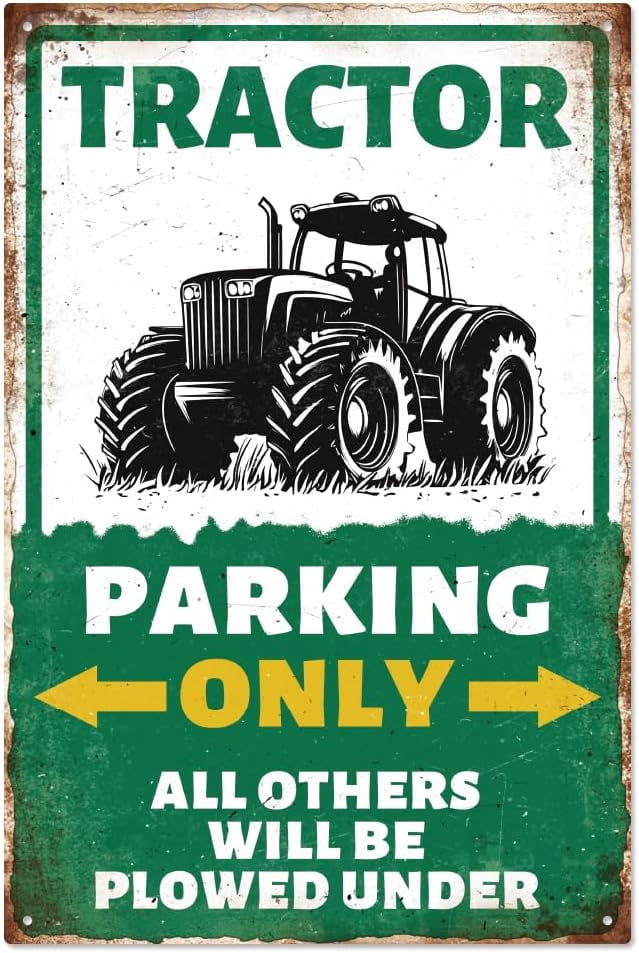 NEW HOLLAND 8 X 12 ALUMINUM PARKING SIGN - TRACTORS