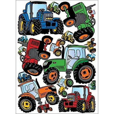 Tractor Wall Decals Stickers Presto Chango Decor Multicolored Tractors Wall Decor