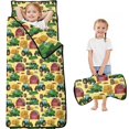 thumbnail image 1 of Tractor and Barns Cream Pattern Teens Toddler Nap Mat with Pillow, Sleeping Mat Bag for Preschool Daycare 60"x20", 1 of 6