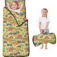 thumbnail image 1 of Tractor and Barns Green Pattern Teens Toddler Nap Mat with Pillow, Sleeping Mat Bag for Preschool Daycare 59"x22", 1 of 2