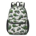 thumbnail image 1 of Tractor and Harvesters Gray Pattern 17" School Backpacks for Teens,Waterproof Oxford Fabric,S-Shape Padded Straps for School,Travel,Hiking,Camping, 1 of 6