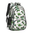 thumbnail image 1 of Tractor and Harvesters Gray Pattern Backpack for School, Cute School Bag with Adjustable Shoulder Straps and Padded Back, 16.9"x12.6"x5.9", 1 of 4