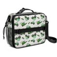 thumbnail image 1 of Tractor and Harvesters Gray Pattern Insulated Lunch Bag with Shoulder Strap and Bottle Holder,Bento School Lunch Bag Box,11x9.5x3.5 Inches, 1 of 5