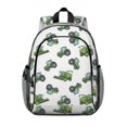 thumbnail image 1 of Tractor and Harvesters White Pattern Backpack for School, Cute School Bag with Adjustable Shoulder Straps and Padded Back, 15"x11.42"x5.5", 1 of 5