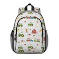 thumbnail image 1 of Tractor and Sheep Gray Pattern Backpack for School, Cute School Bag with Adjustable Shoulder Straps and Padded Back, 15"x11.42"x5.5", 1 of 5