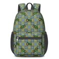 thumbnail image 1 of Tractor and Tractors Blue Pattern 17" School Backpacks for Teens,Waterproof Oxford Fabric,S-Shape Padded Straps for School,Travel,Hiking,Camping, 1 of 6