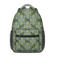 thumbnail image 1 of Tractor and Tractors Blue Pattern Backpack for School, Cute School Bag with Adjustable Shoulder Straps and Padded Back, 15.3"x11"x6.7", 1 of 5