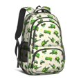 thumbnail image 1 of Tractor and Trailers Cream Pattern Backpack for School, Cute School Bag with Adjustable Shoulder Straps and Padded Back, 16.9"x12.6"x5.9", 1 of 5