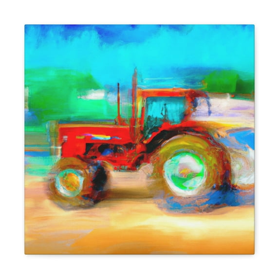 "Tractor in Neoclassicism" - Canvas