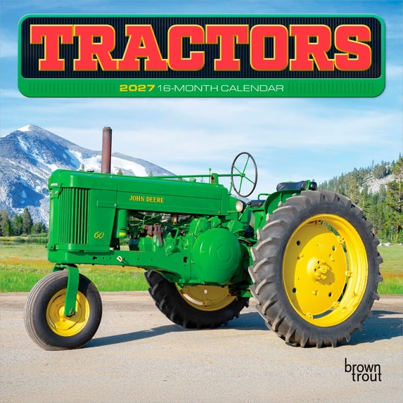 Tractors | 2027 7x14" (Hanging) Mini Wall Calendar | BrownTrout