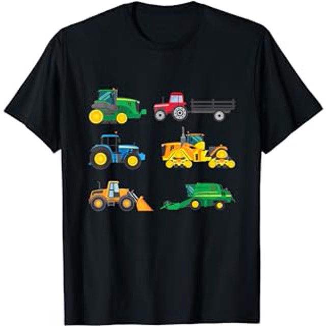 Tractors Caterpillar Vehicles Farmers & Children TShirt