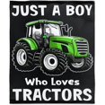 thumbnail image 1 of Tractors Trucks Blanket Gifts for Boys, Boy Loves Tractors Flannel Throw Blanket Soft & Warm Bed Couch Living Room Blanket for Kids Adults—All Season X-Small 30x40In (Toddler) Pet, 1 of 6