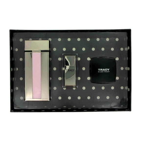 Tracy By Ellen Tracy for Women 3 Pcs Gift Set ( 2.5 Spray + 1.0 Body Creme + 0.06 Spray )