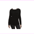 thumbnail image 1 of Tracy Ellen Women's Tweed Sweaters, Black Tweed, Size M, 1 of 1
