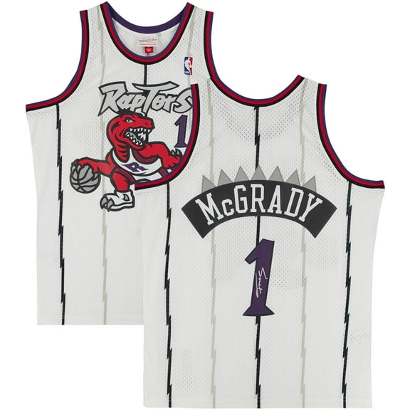 Tracy McGrady Toronto Raptors Autographed White 1998 Mitchell & Ness Swingman Jersey - Fanatics Authentic Certified