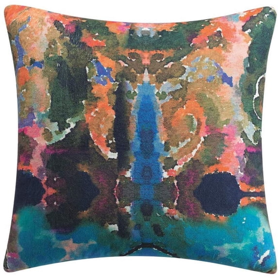 Tracy Porter Harper Decorative Throw Pillow, Magenta Multi, 18" x 18"