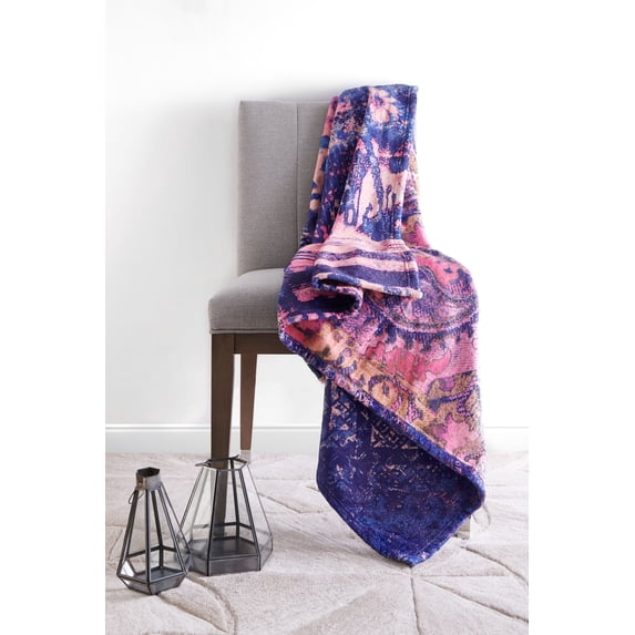 Tracy Porter Livia Flannel Throw Blanket