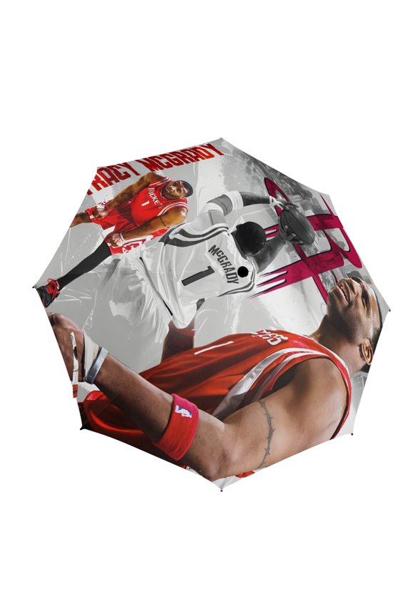 Tracy and McGrady Semi-Automatic Foldable Umbrella.