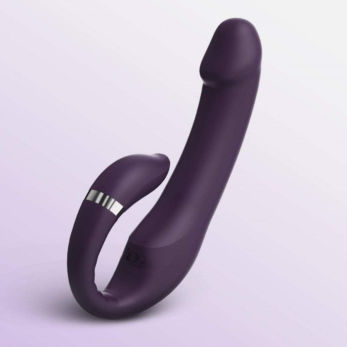 Tracy's Dog G Spot Vibrator Dildo Massager, 10 Vibration Patterns, Purple  (Double-E) - Discreet Packaging 