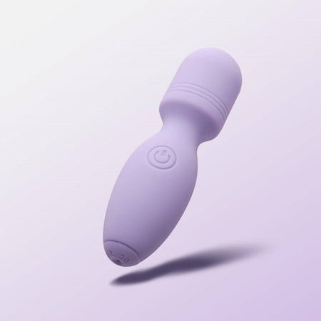 Tracy's Dog Waterproof Silicone Rechargeable Handheld Massage Wand, 10 Vibration Patterns, Purple