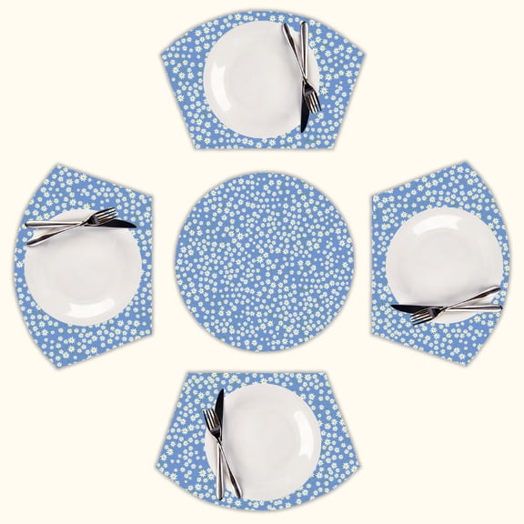 Trad GirlTrad Wife Wojak Round Table Placemats Set Of 5 Wedge Table Mats Washable Heat Resistant Place Mat For Dining Table Kitchen Farmhouse Restaurant