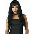 thumbnail image 1 of Trad-Goth Wavy Costume Wig With Micro Bangs, 1 of 3
