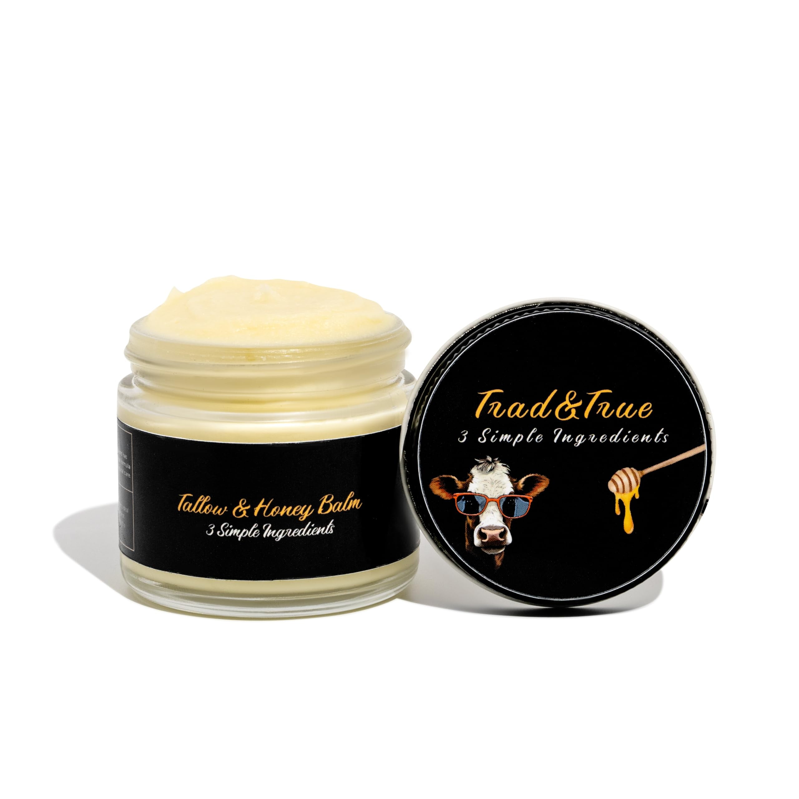 Trad And True 100 Grass Hyz01 Fed Finished Beef Tallow And Honey Balm