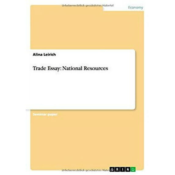 Trade Essay: National Resources