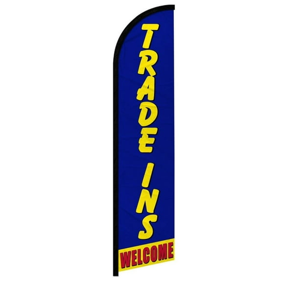 Trade Ins Welcome Windless Banner Flag