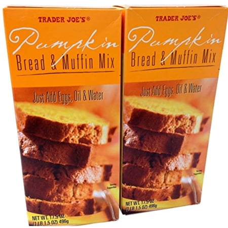 Trade Joes Pumpkin Bread and Muffin Mix: 2 Boxes 1 Lb 1.5 Oz. Each.total 2 Items