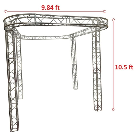 Trade Show Booth Trusses DJ Stage 10.5ft H X 9.8ft L X 11ft W Truss box Aluminum
