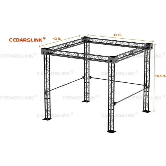Trade Show Booth, Trusses DJ Stage 12' X 12' X 10' Metal Truss Triangle Trusses
