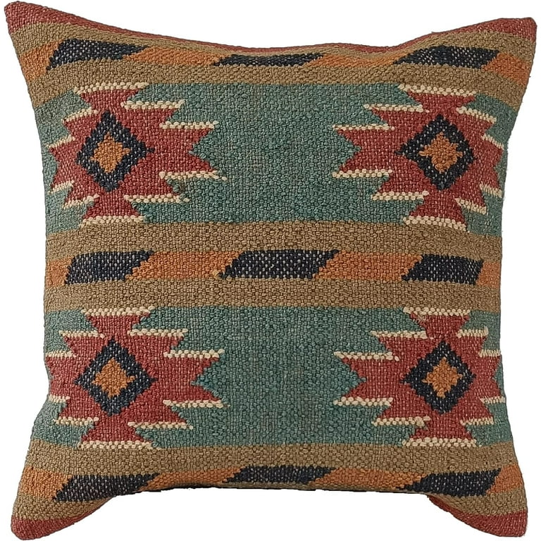 Trade Star Authentic Handwoven Kilim Pillow Cover Handmade 18 x 18