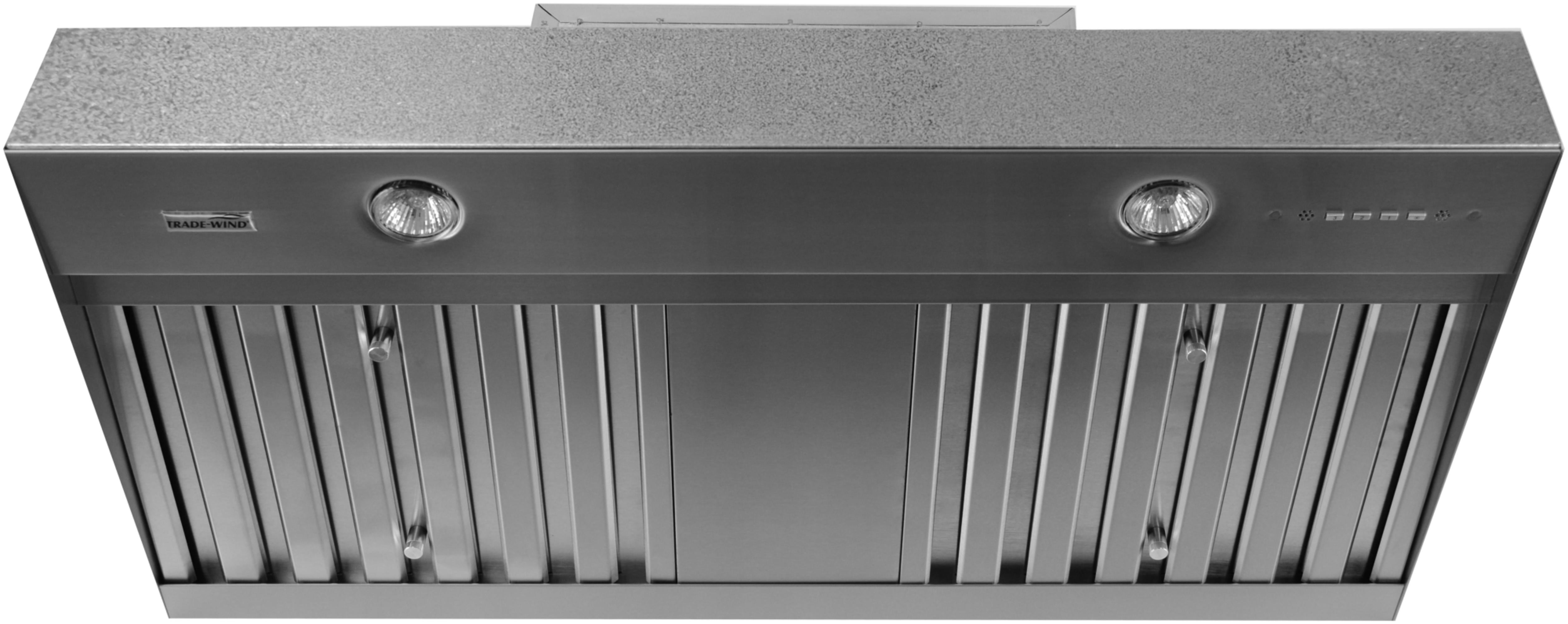 Stainless Steel 48" Range Hood with LED Controls