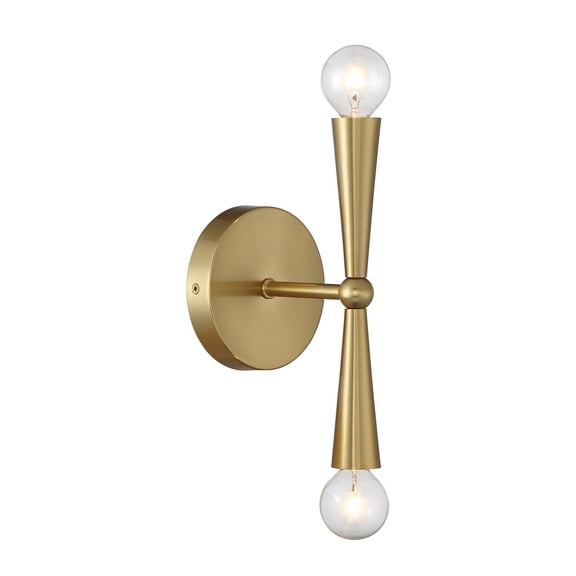 Wall Sconce in Natural Brass