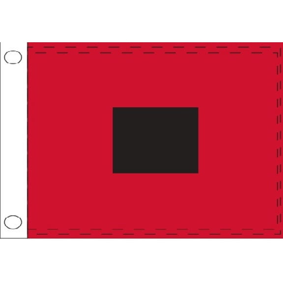 Trade Winds 12X18 INCH Hurricane Warning Storm Signal Safety 100D Woven Poly Nylon BOAT Flag