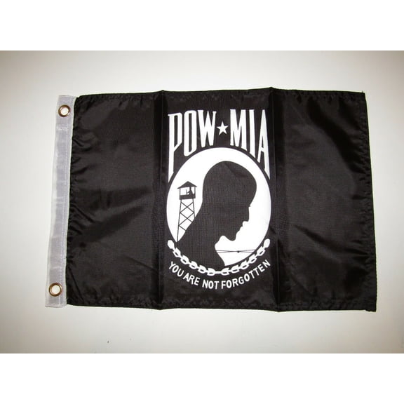 Trade Winds 12x18 12"x18" POW MIA POWMIA Prisoner of War Poly-Nylon Flag Brass Grommets