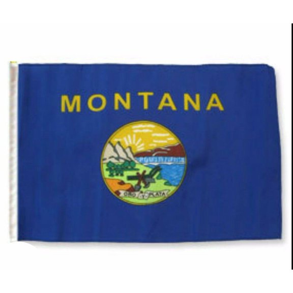 Trade Winds 12x18 12"x18" State of Montana Sleeve Flag Boat Car Garden 100D