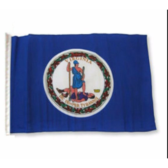 Trade Winds 12x18 12"x18" State of Virginia Sleeve Flag Boat Car Garden 100D