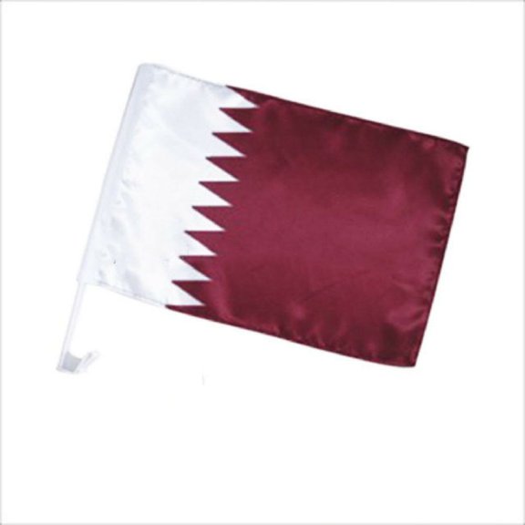 Trade Winds 12x18 Qatar Country Car Vehicle 12"x18" Flag 100D