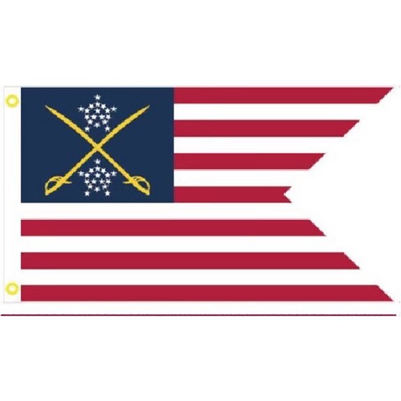 Trade Winds 1st Cavalry Union 1863 USA Flag 3x5 Feet Rough Tex 100D W/ SWALLOW TAIL