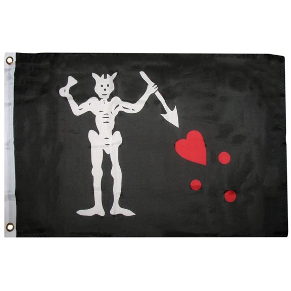 Trade Winds 2x3 Edward Teach Pirate Black Beard Blackbeard Super Polyester Flag 2'x3' 100D