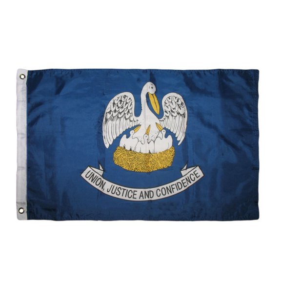 Trade Winds 2x3 Louisiana 150D Flag 2'x3' Banner Grommets