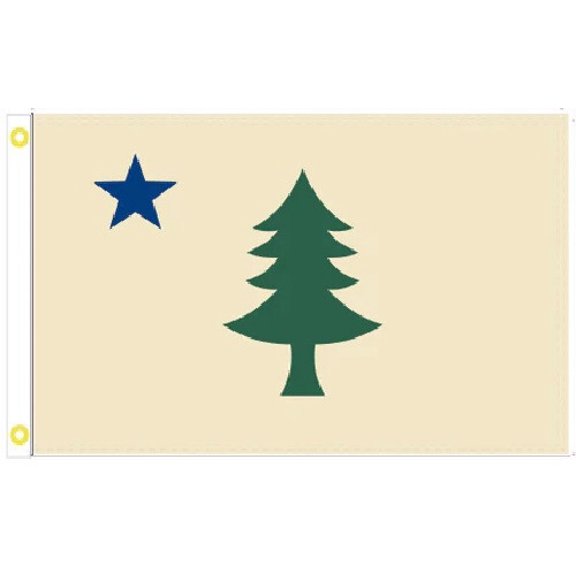 Trade Winds 3X5 Original Maine 1900 Burgee FLAG BANNER 100D W/ GROMMETS